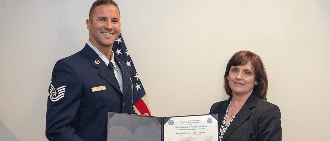 Air Force Technical Sergeant Honored as DoD STEM Advocate